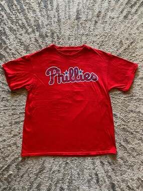 Philadelphia Phillies Youth T-Shirt Size L #10 Realmuto Red Cotton MLB
